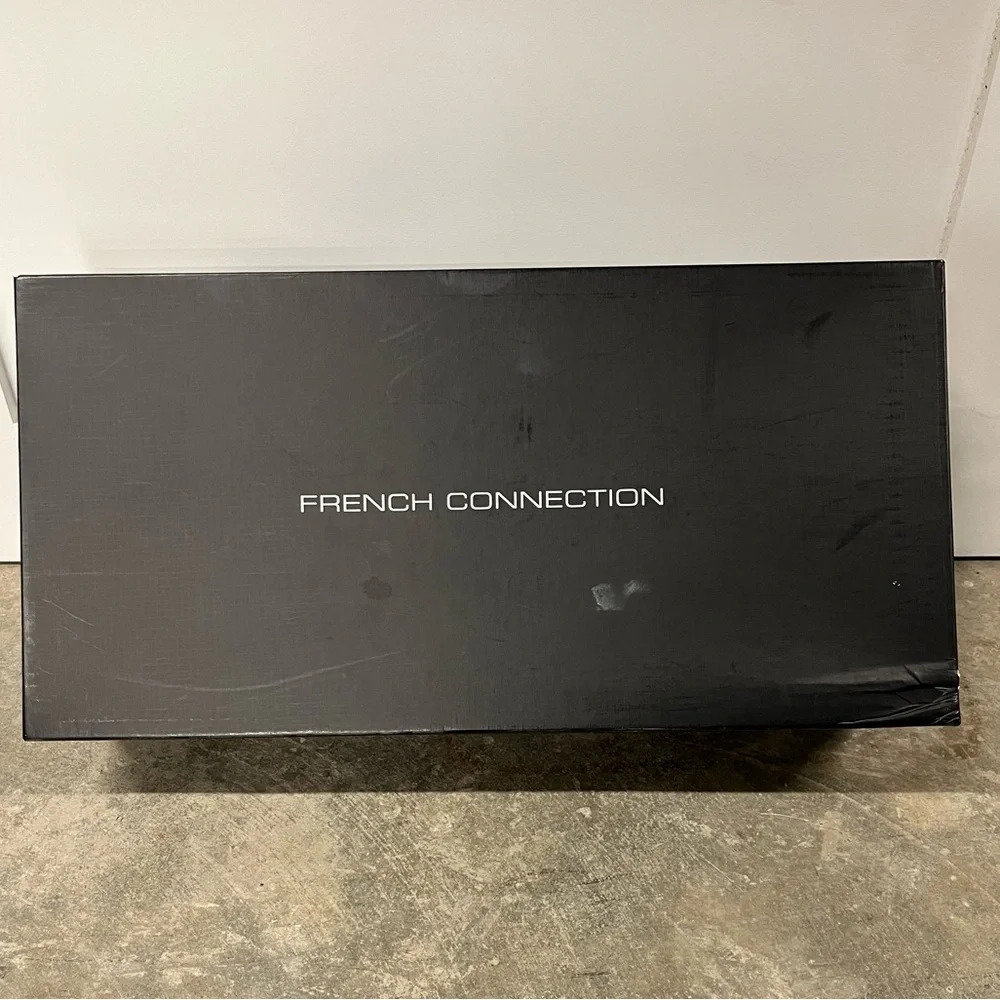 FRENCH CONNECTION MOLLY BLACK SUEDE KNEE LENGTH HEELED BOOTS SIZE 8 / 38M EU… - Picture 14 of 15